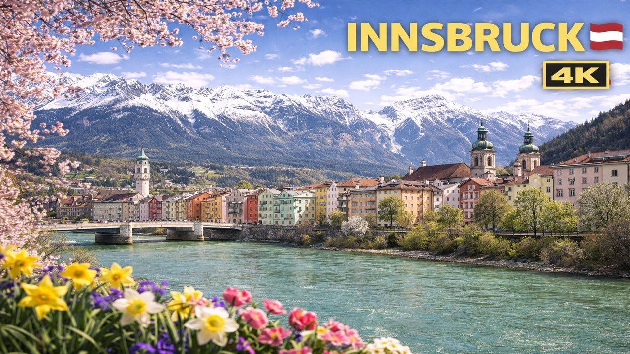 Innsbruck City Walk, Austria 4K