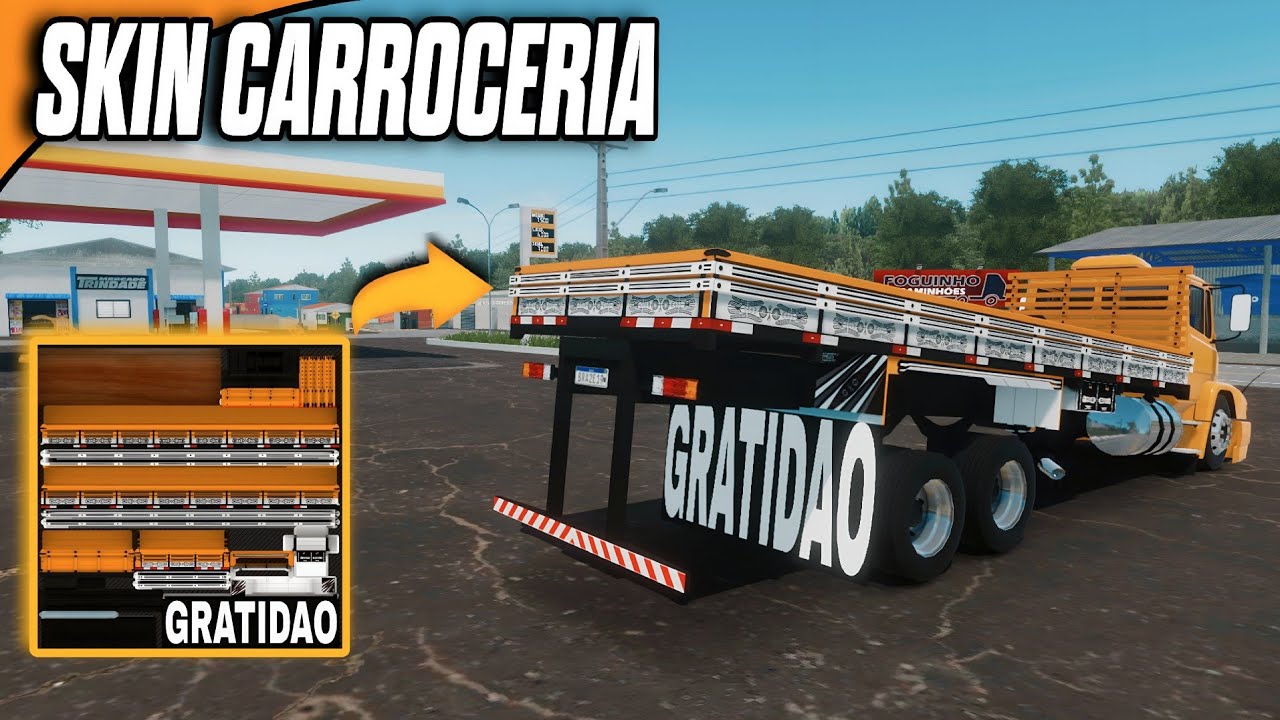 COMO FAZER SKIN DE CARROCERIA PARA GLOBAL TRUCK ONLINE