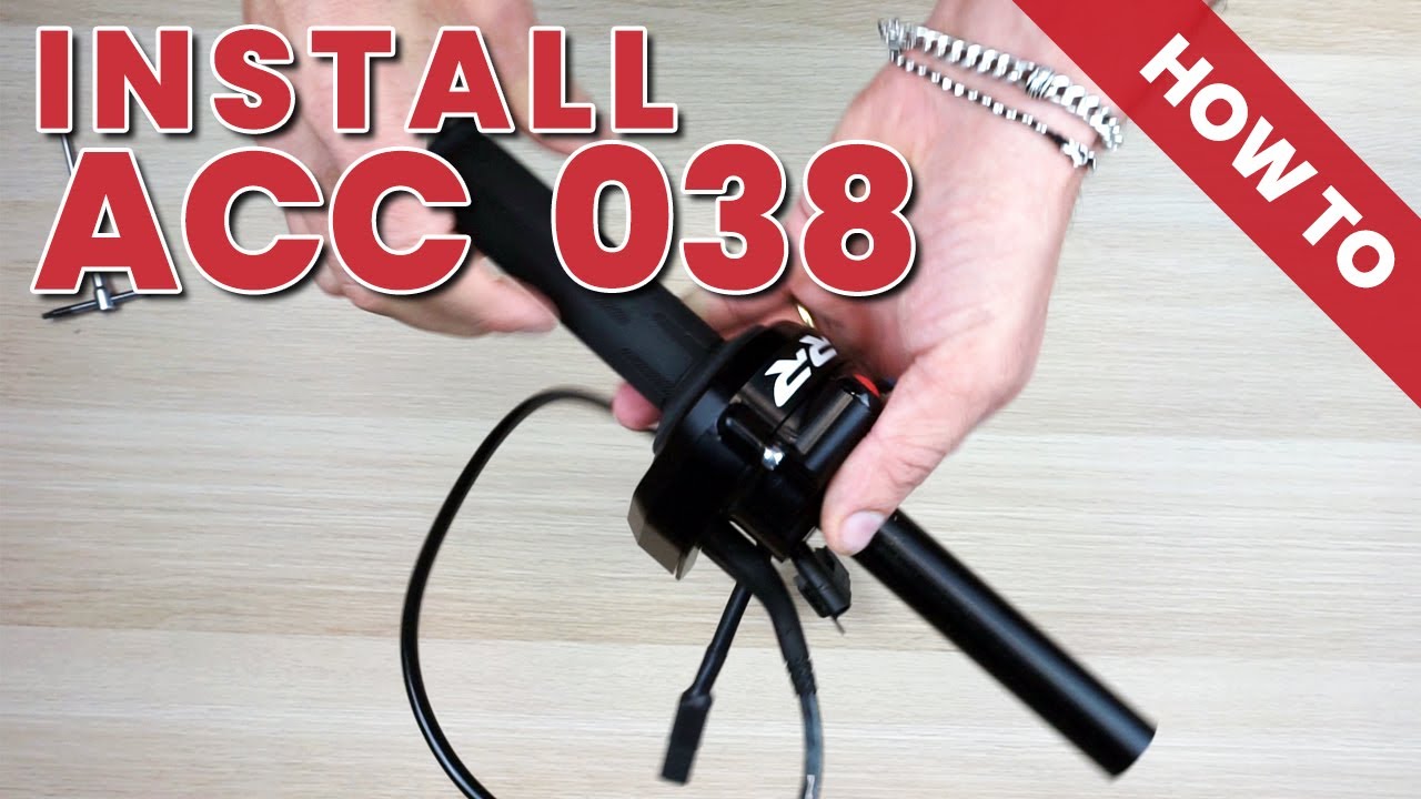 How to assembly Jetprime ACC 038 Throttle twist grip with integrated controls for BMW