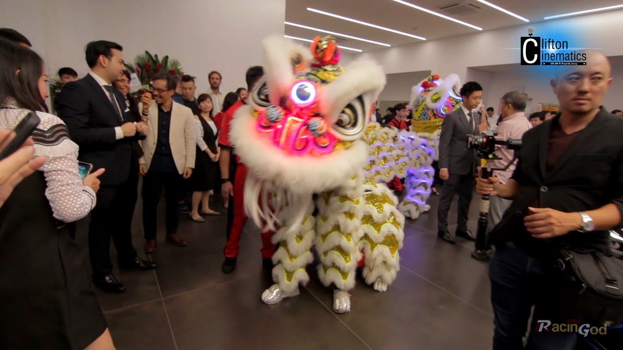 Lamborghini Grand Opening Lion Dance and Ribbon Cutting