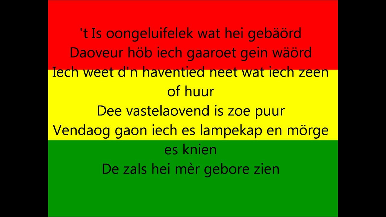 vastelaovendsleedje 1994 - Iech bin zoewie iech bin