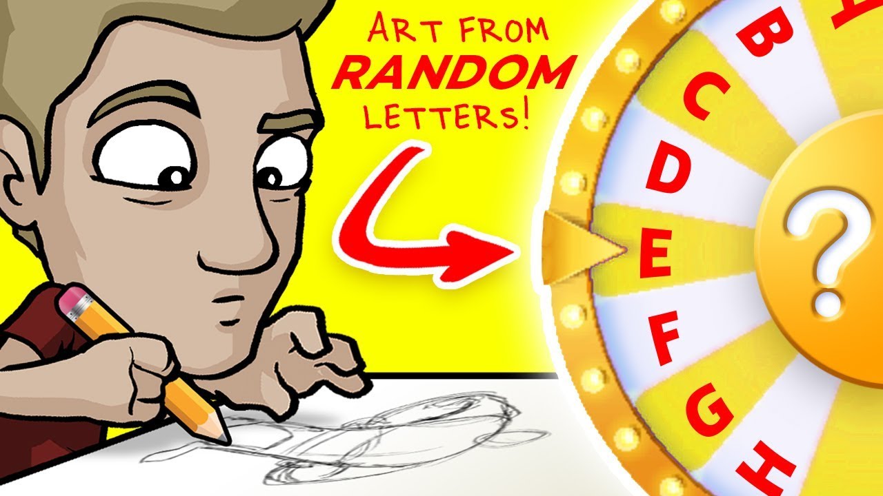ALPHABET ART CHALLENGE! - Character Designs from Random Letters!