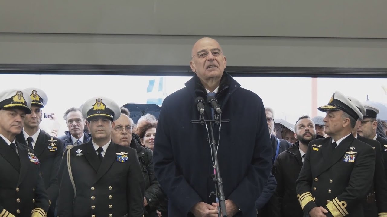 Χαιρετισμός ΥΕΘΑ στο πλήρωμα της φρεγάτας Κίμων