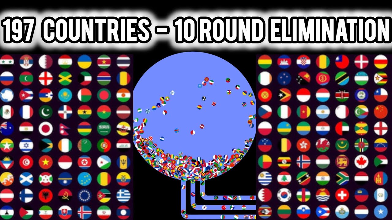 197 Countries - 10 Round Ultimate Elimination | WORLD MARBLE RACE