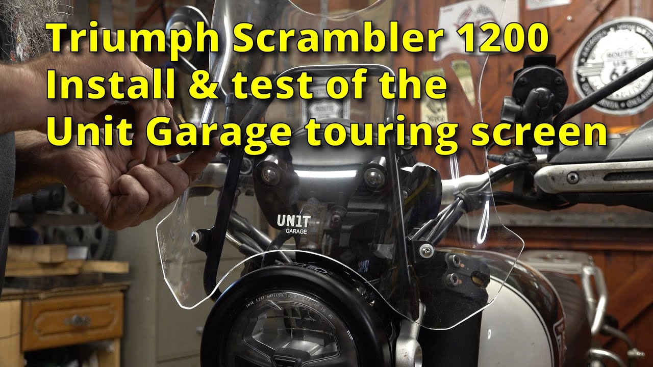 Экран для гаражного туринга для Triumph Scrambler 1200