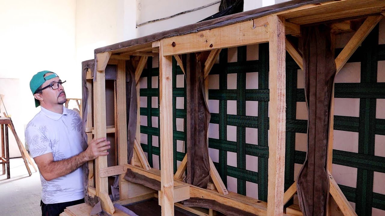 Изготовление трехместного дивана и шезлонга.