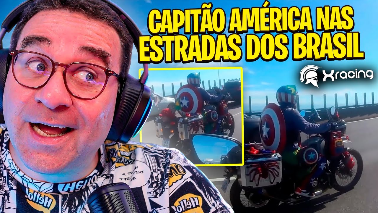 CAPITÃO AMÉRICA ANDA PELO BRASIL! RIC REAGE a XRacing Videos