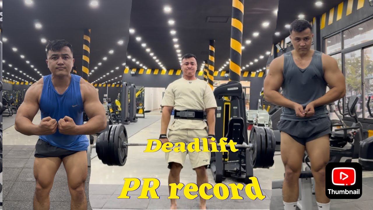 Deadlift with my younger brother 
