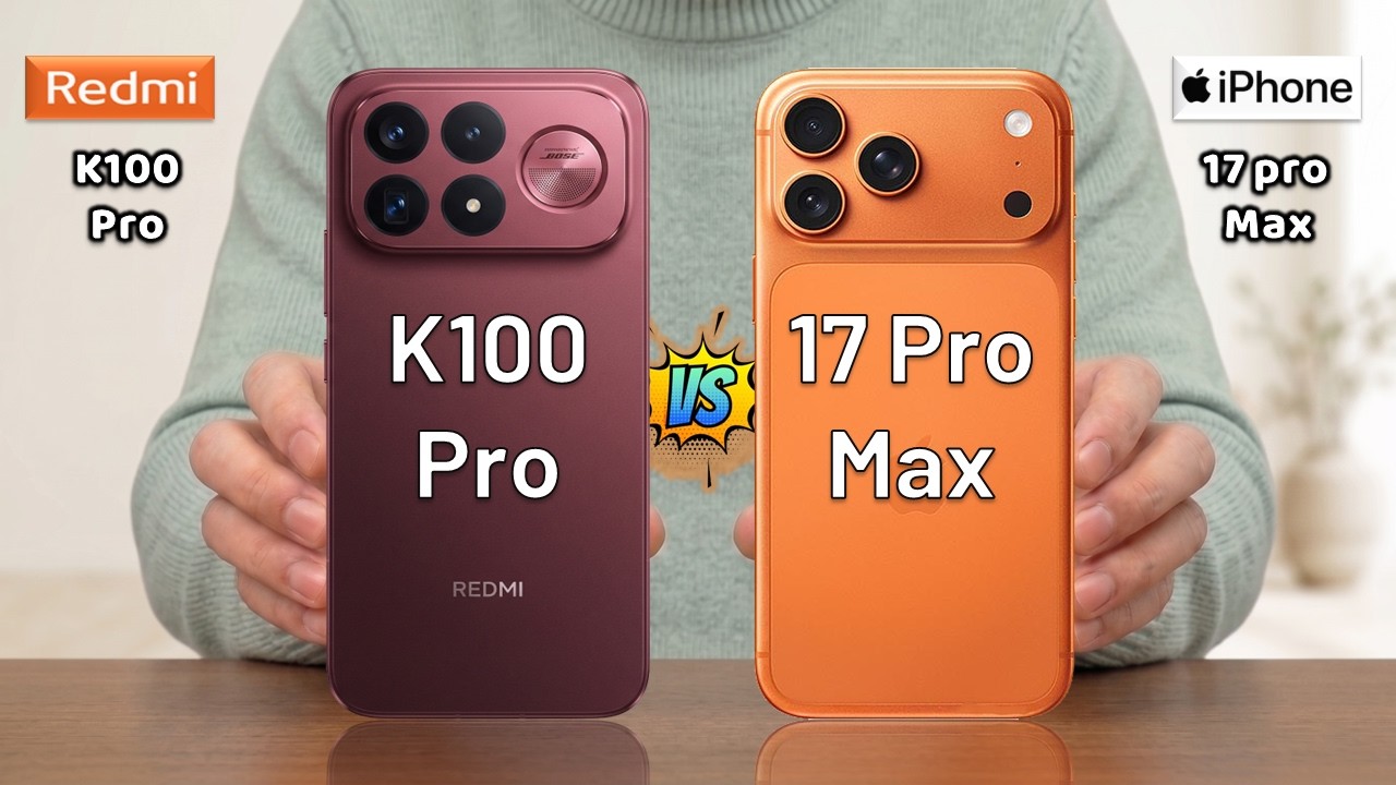 Redmi K100 Pro Vs iPhone 17 Pro Max - Full Comparison 🔥 Techvs