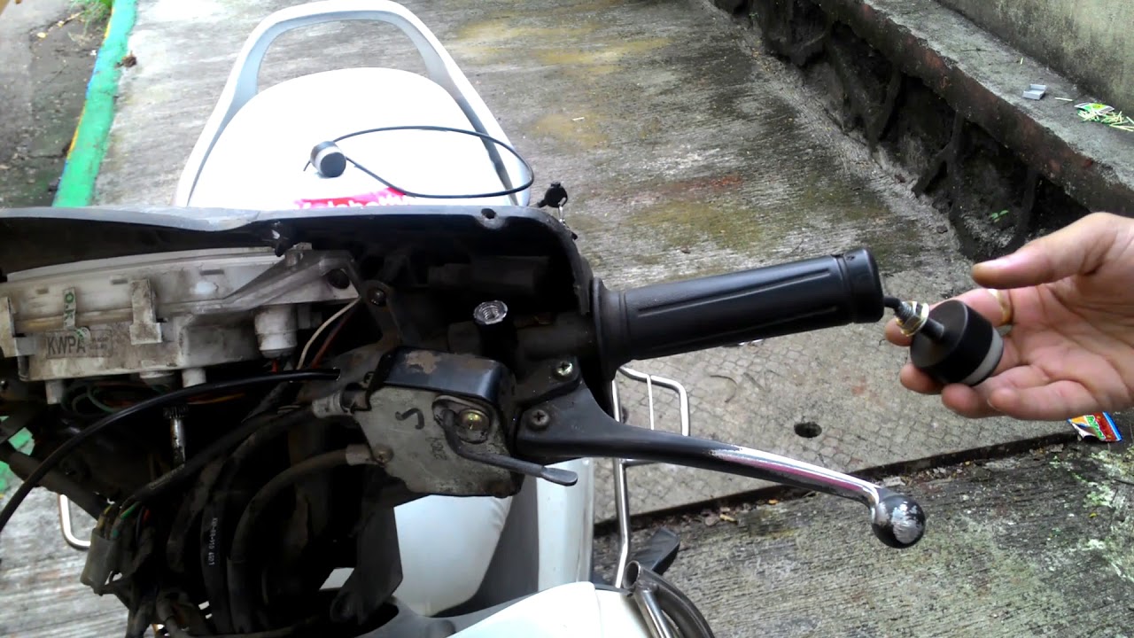 BAR END LIGHT for Motorcycle & Scooter - UNBOXING & INSTALLATION of this light & Hazard Switch.