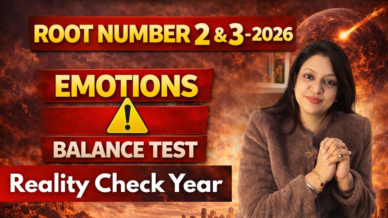 Numerology 2026 | Root Number 2 & 3 ⚠️ Emotional Truth, Growth & Remedies 