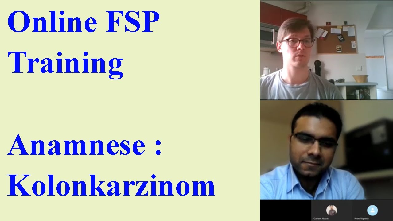 Online FSP Training : Anamnese Kolonkarzinom