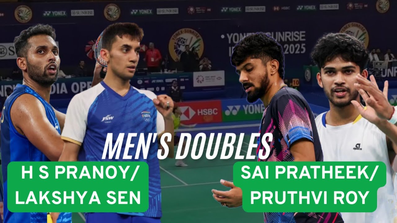 HS PRANNOY/LAKSHYA SEN VS SAI PRATEEK/PRUTHVI ROY:CENTRAL ZONE FINAL 2025
