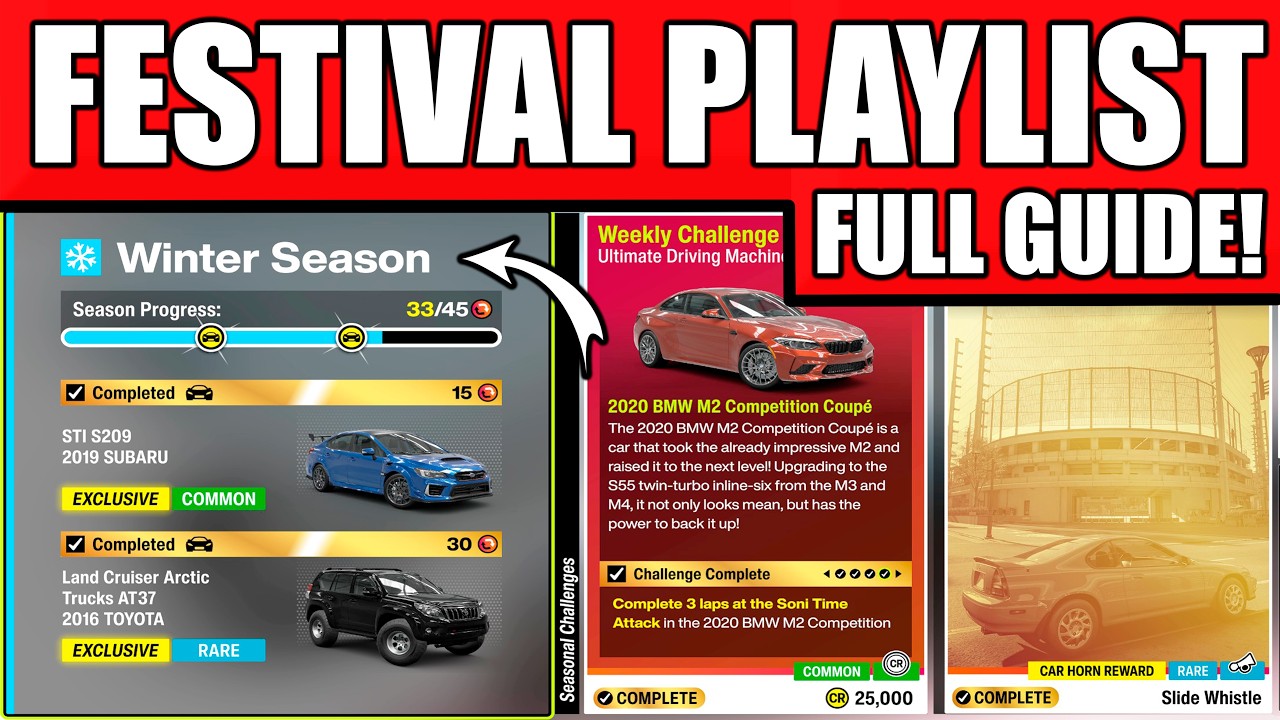 Forza Horizon 6 Festival Playlist Winter Season - Series 1 Full Guide & Rewards