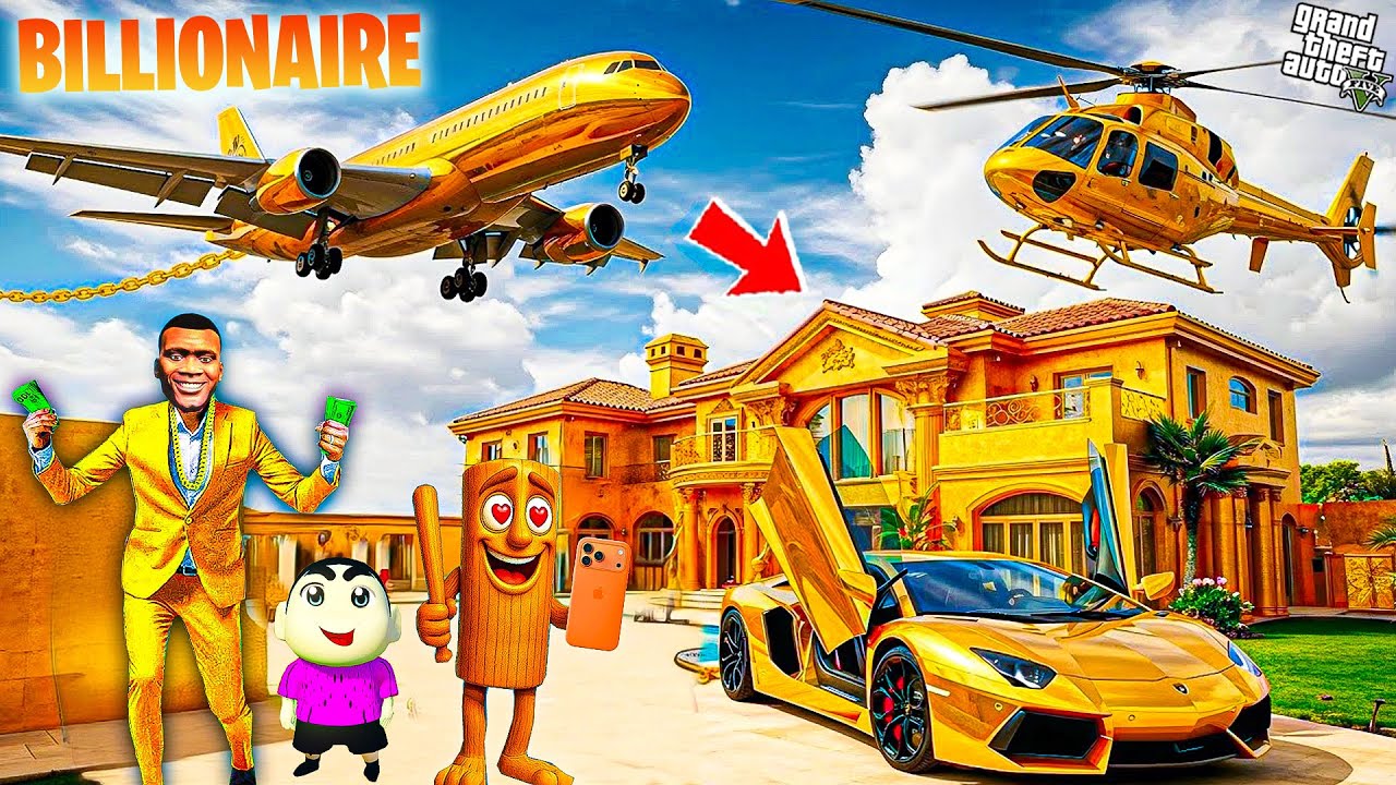 Shinchan & Franklin Finally Become First BILLIONAIRES in Family | Rich Life Story