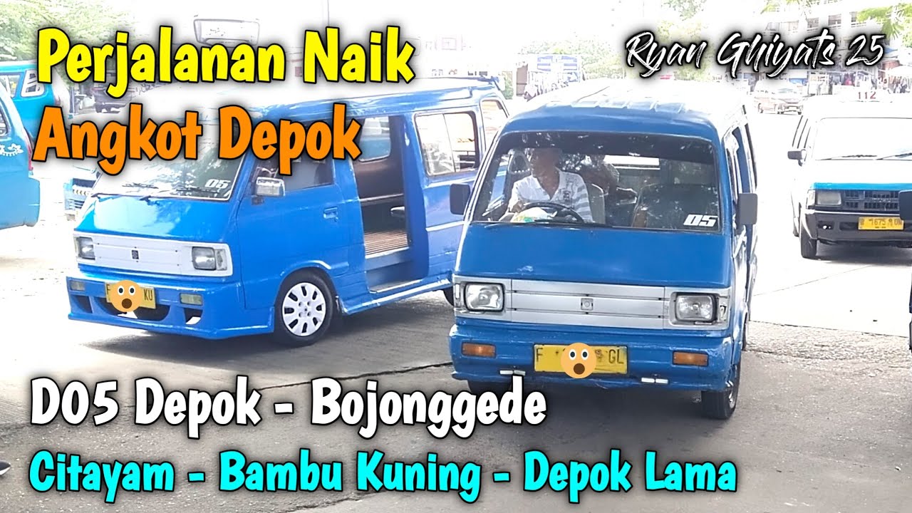 Trip Angkot Depok D05 Terminal Depok - Bojonggede (Stasiun Depok Baru - Citayam - Bambu Kuning)