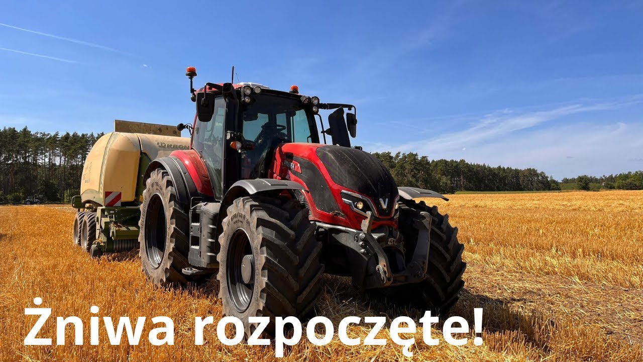 #29 Prasowanie słomy jęczmiennej - Valtra ma już 1700 godzin!