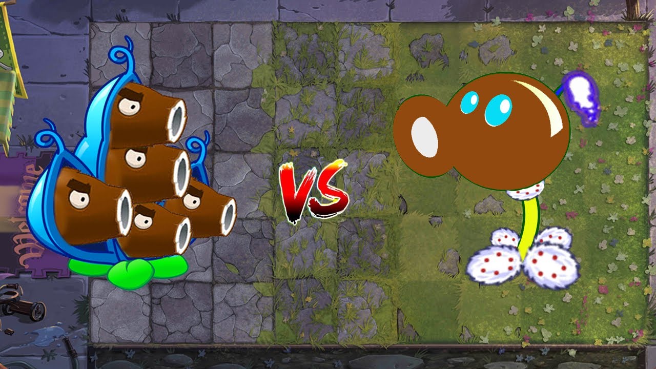 PvZ 2 Challenge - Team Plants Max Power Up In Arena #18  - Cannon Pea vs Cannon Pod