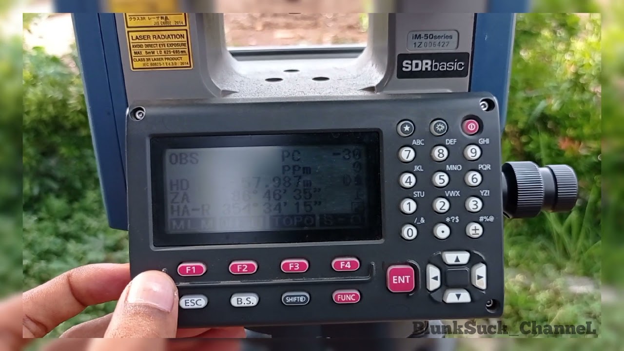 Tutorial Backsight | Total Station Sokkia im50-series