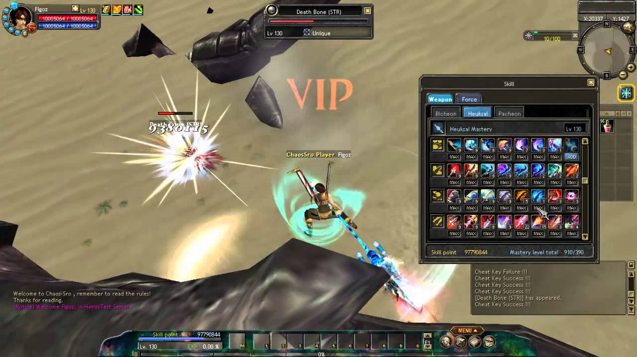 vSro - lvl 130 skills - Chaos Online
