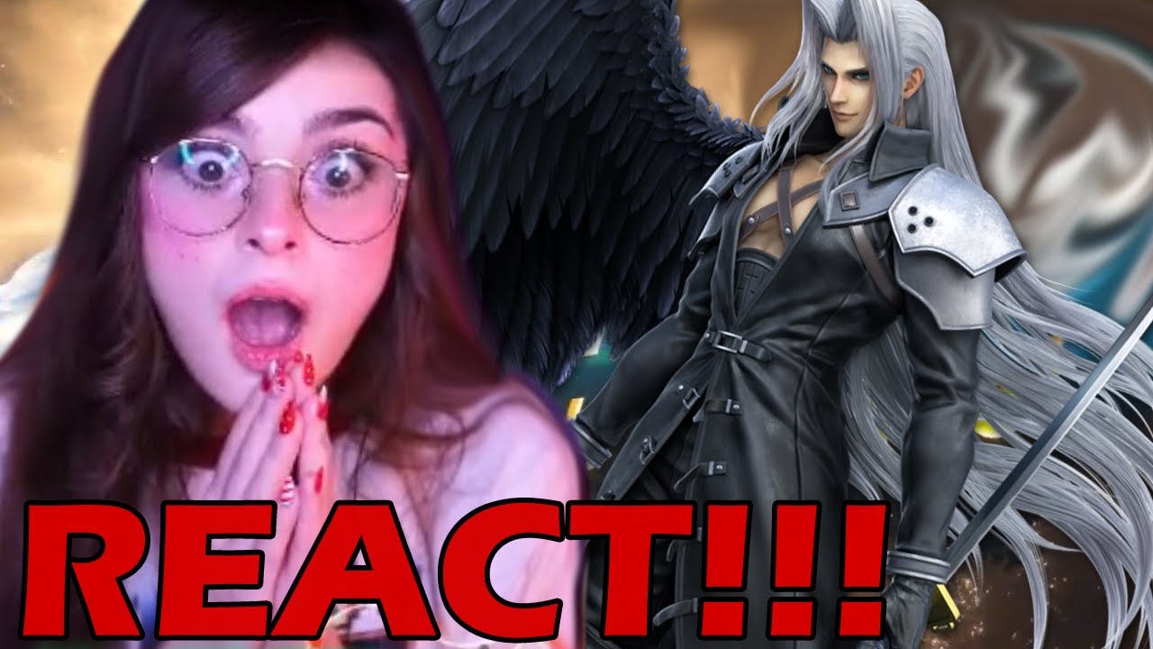 SEPHIROTH BREAKS SMASH BROS ULTIMATE ( REACTION )