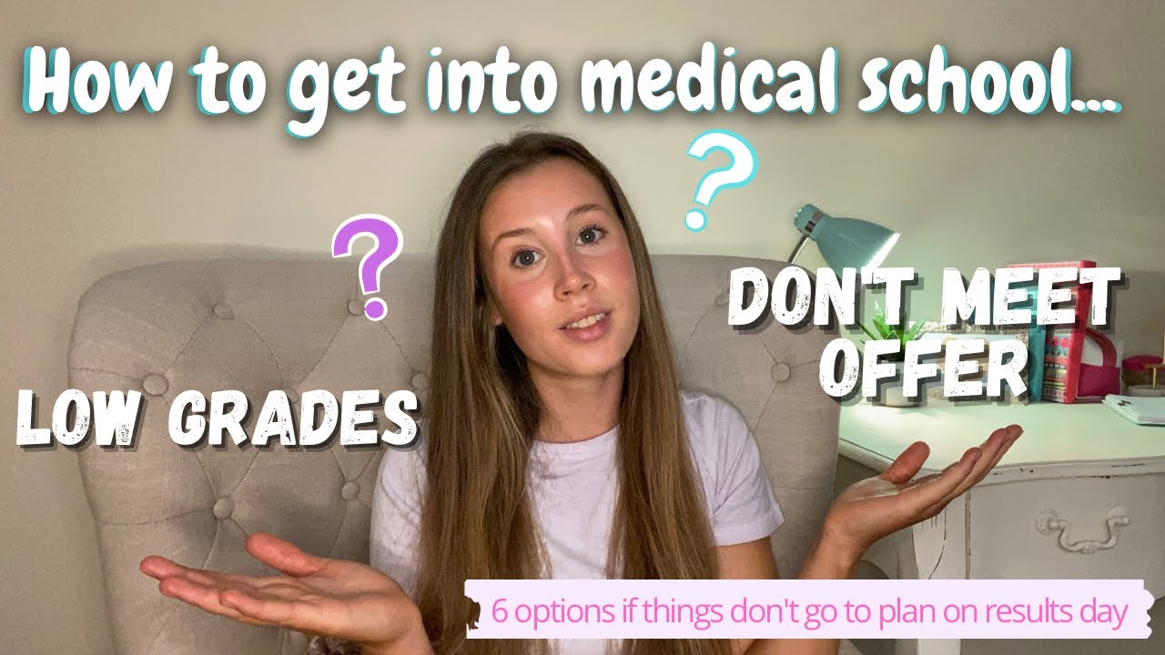 HOW to get into MEDICAL SCHOOL with LOW GRADES & WHAT to do if you don't MEET OFFER for MEDICINE