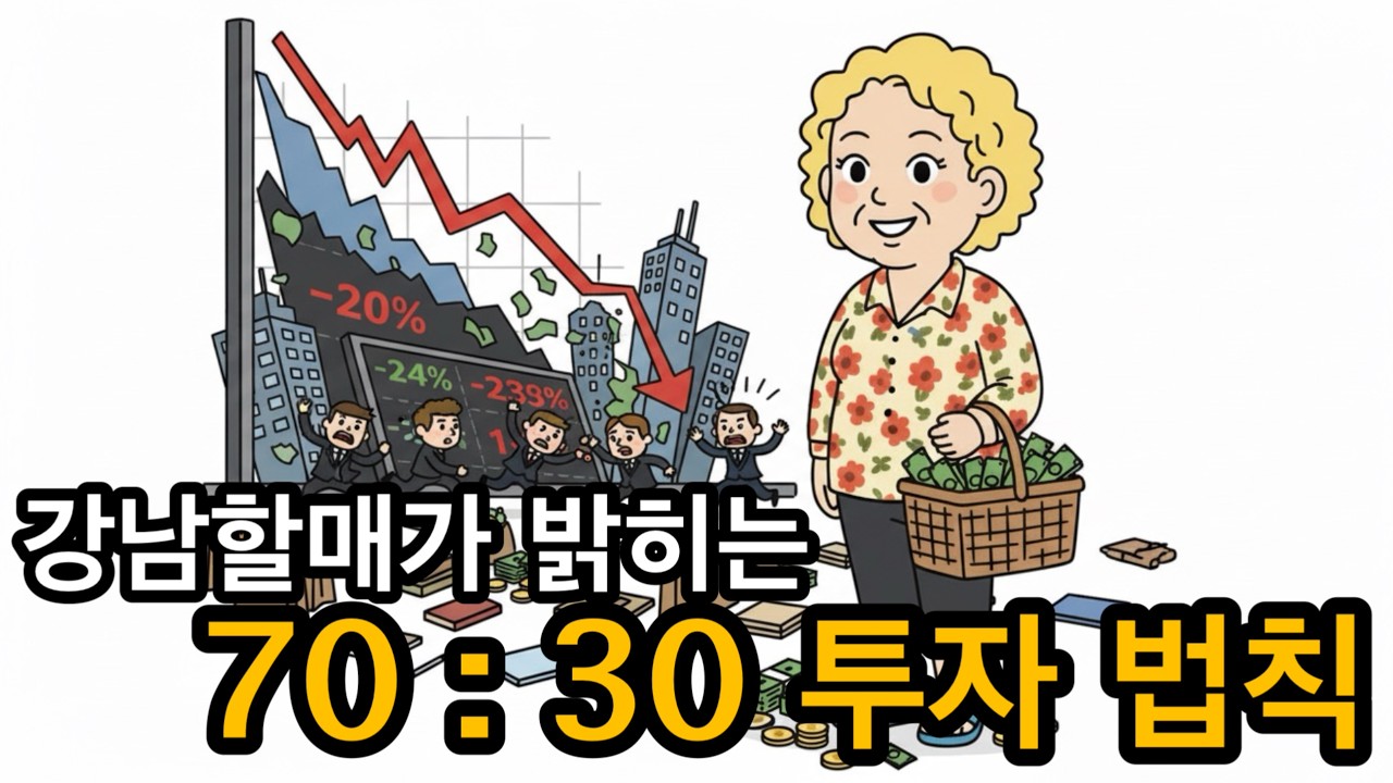 폭락 때 현금이 답이야. 강남할매가 밝히는 70:30 투자 원칙