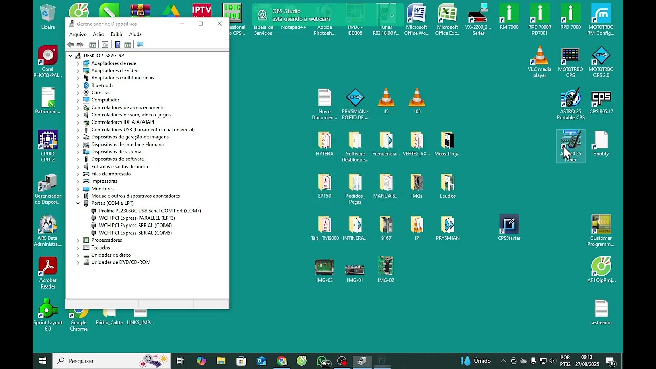 HYTERA - BP516, Como abrir o Software CpsStanter