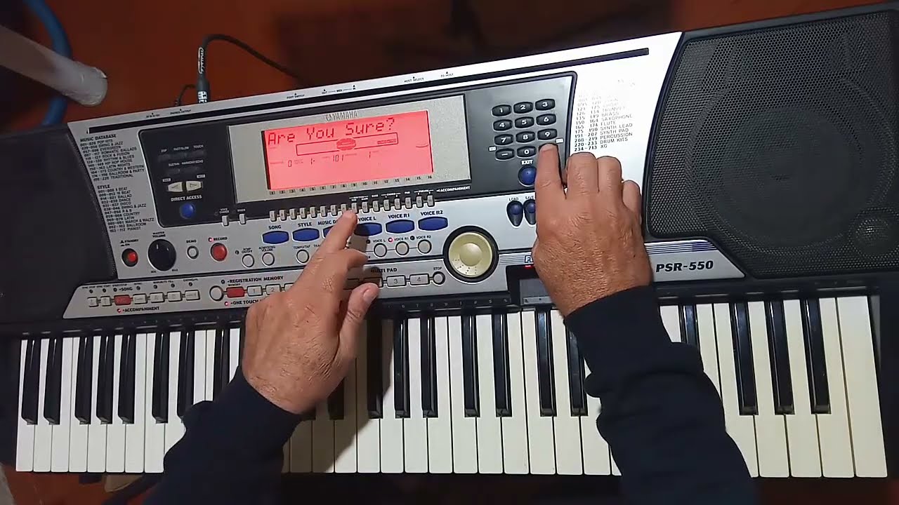 Gravando ritmo de forró no teclado yamaha psr 550 #ritmo #yamaha #teclado #keyboard #psr550
