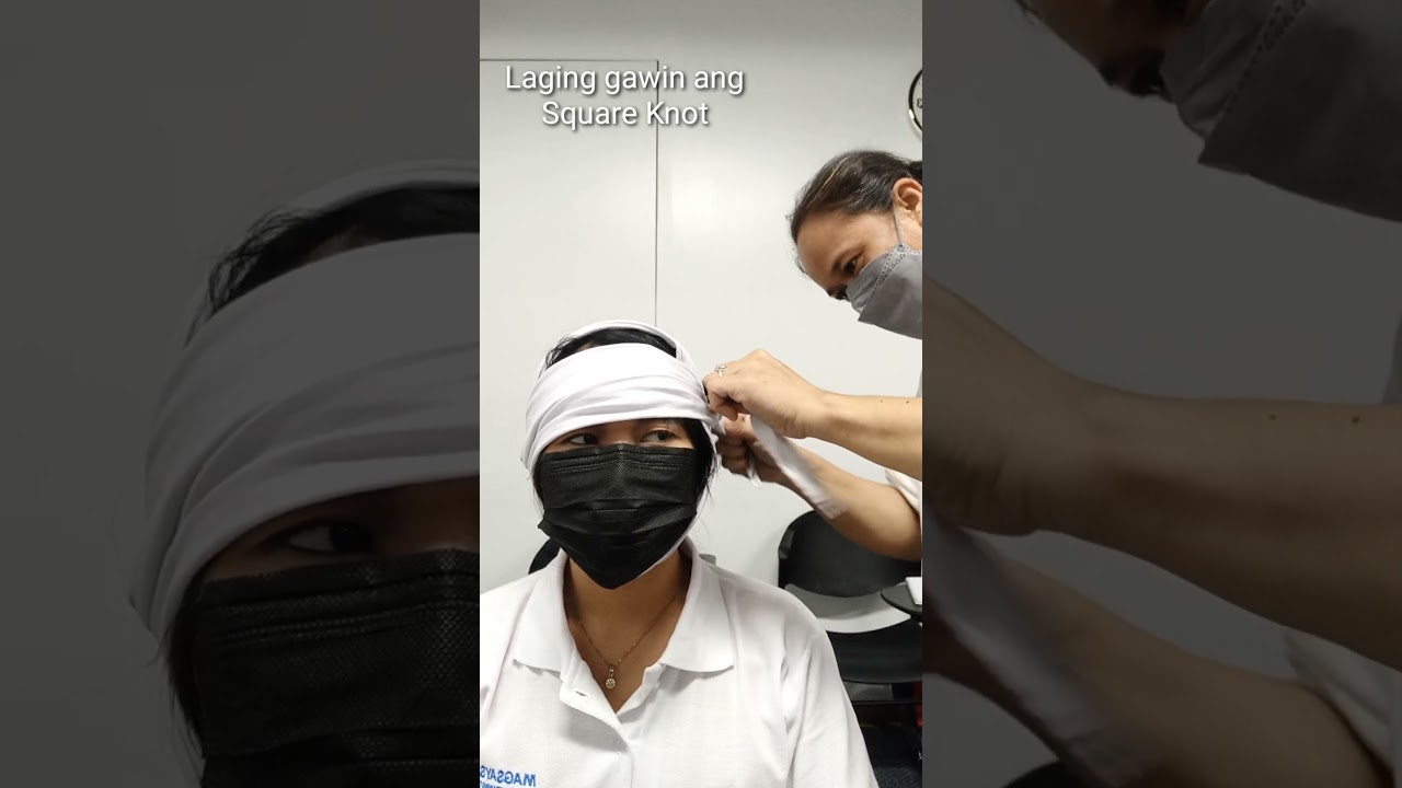 Basic Training (Solas) Safety Of Life At Sea. Paano magtali pag may head injury