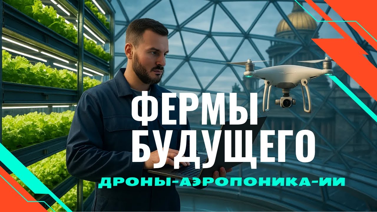 Фермы 21 века: как дроны и AI выращивают для тебя еду