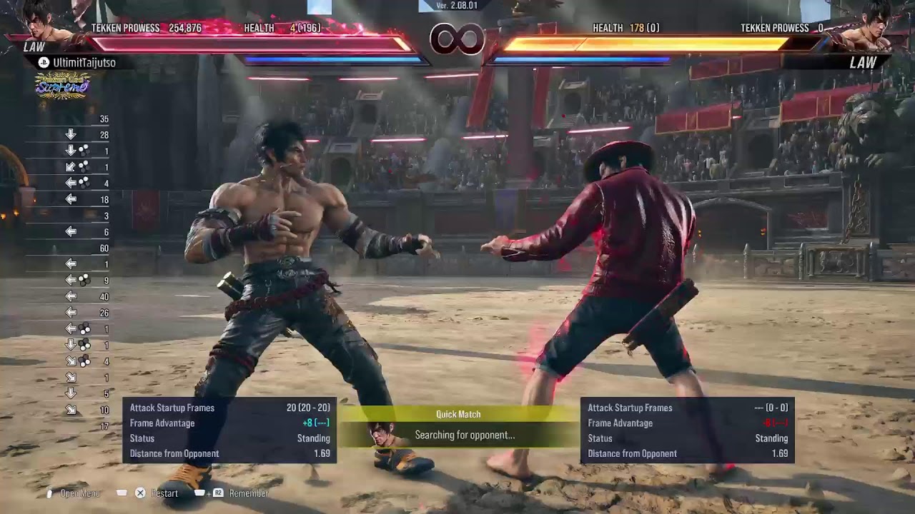 Tekken 8 Law - Quickmatches