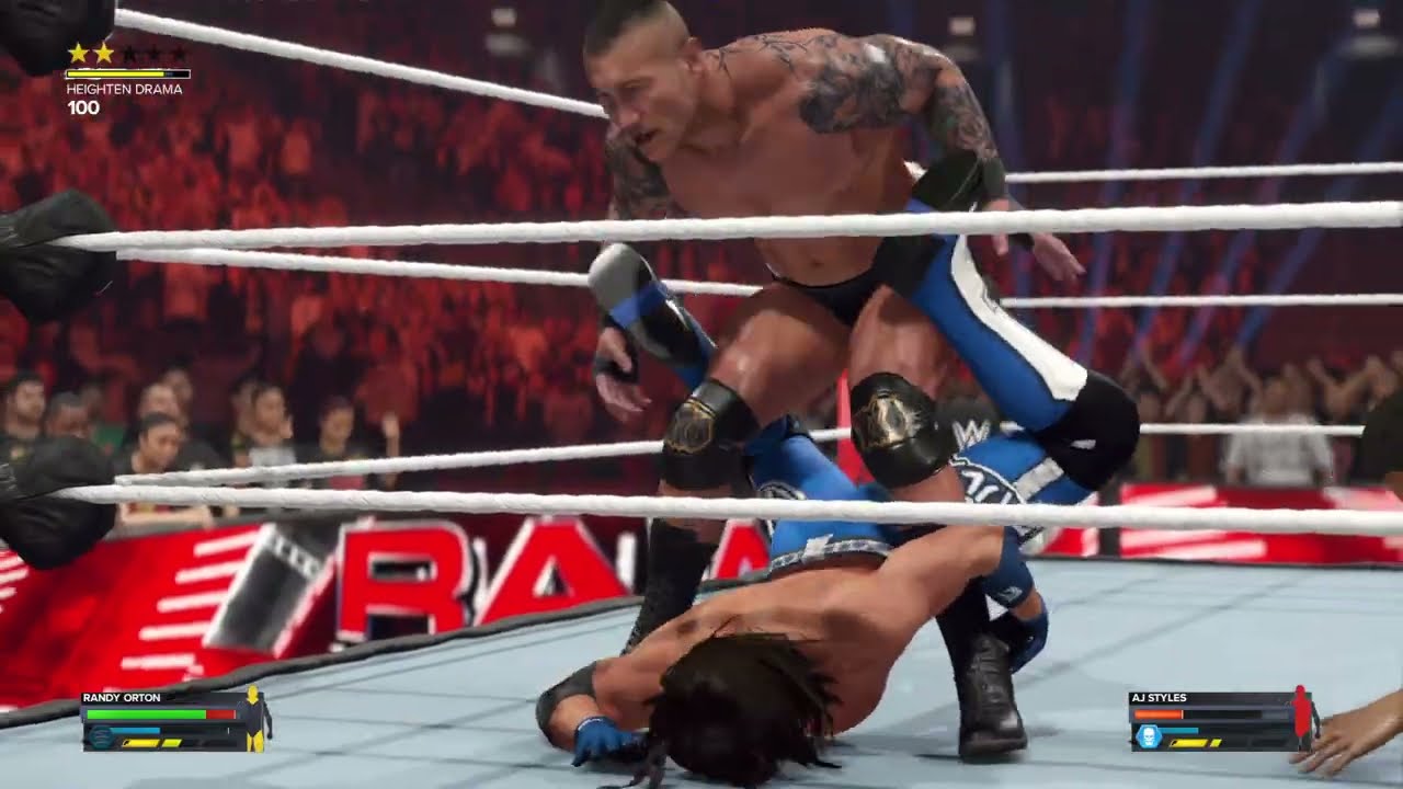 WWE 2K24 Randy Orton vs A.J Styles