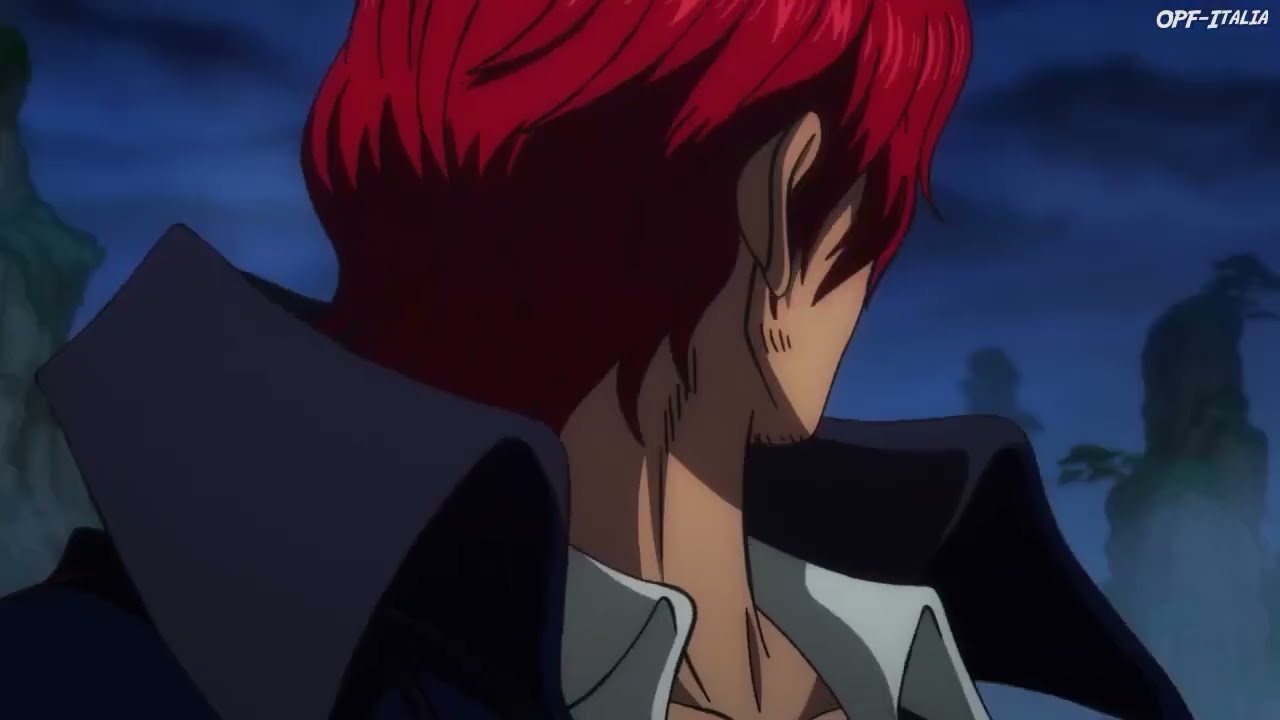 Shanks paralizza l'ammiraglio Aramaki con l'haki