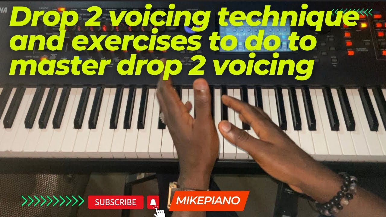 Drop 2 voicing technique || exercises to do to master drop 2 on the piano