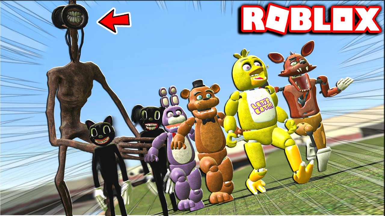 Garry's Mod Five Nights at Freddy's против существ Тревора Хендерсона в Roblox