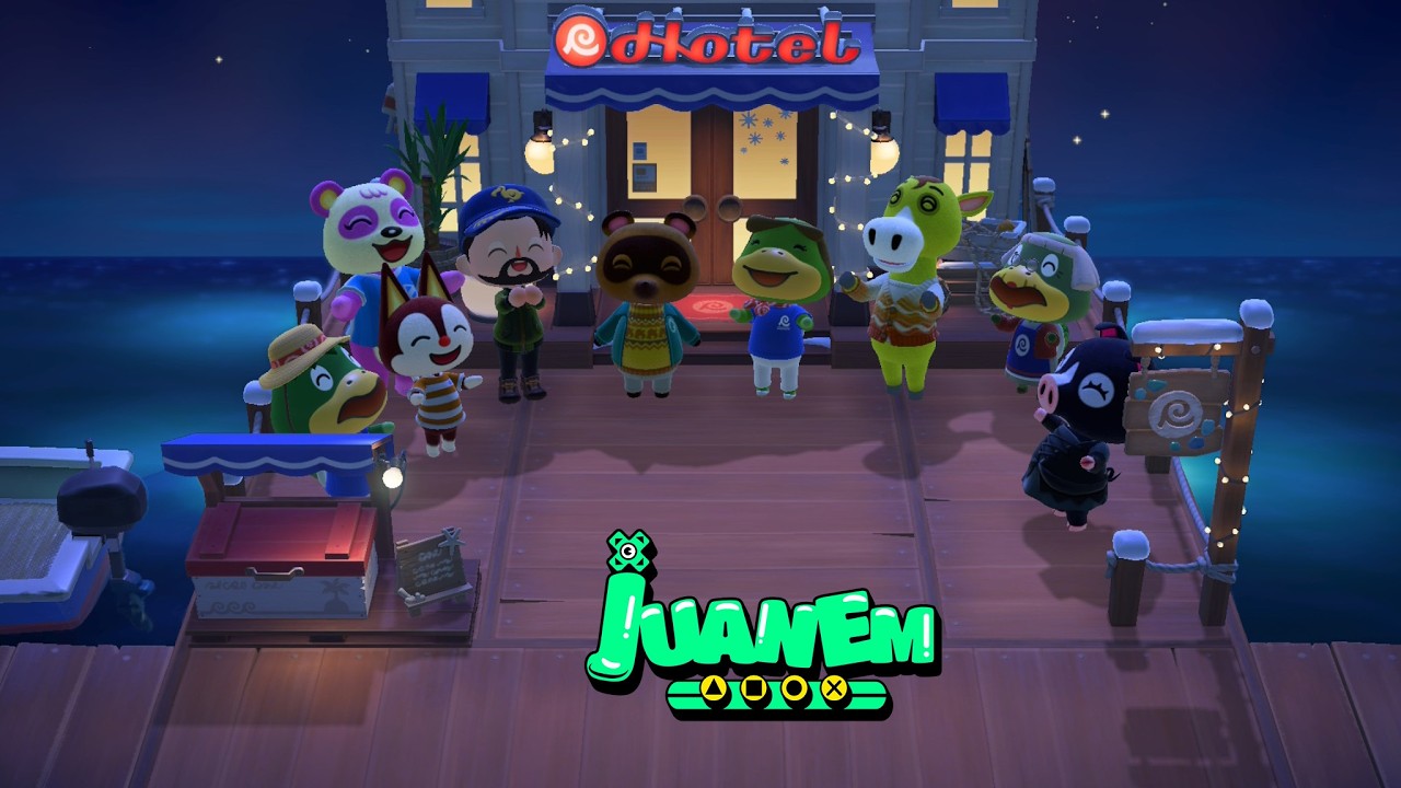NOCHES de ANIMAL CROSSING con JUANEM - Armamos el hospital y seguimos buscando las consolas retro