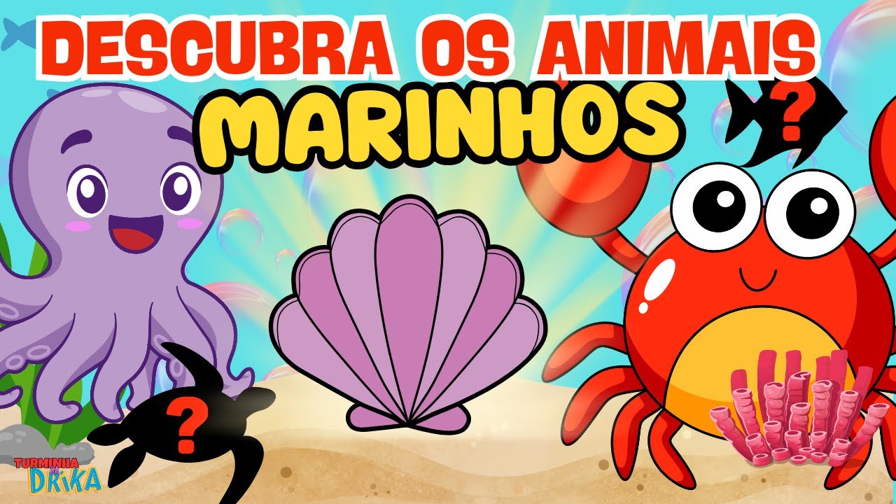 🐠ANIMAIS MARINHOS | Descubra o Mistério do Fundo do Mar! 🌊 Vídeo Infantil Educativo (3 a 7 anos)