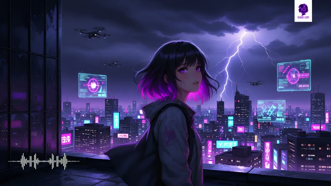 Dark Lofi for Late Night Thoughts 🌧️ | Deep Focus & Rainy City Vibes