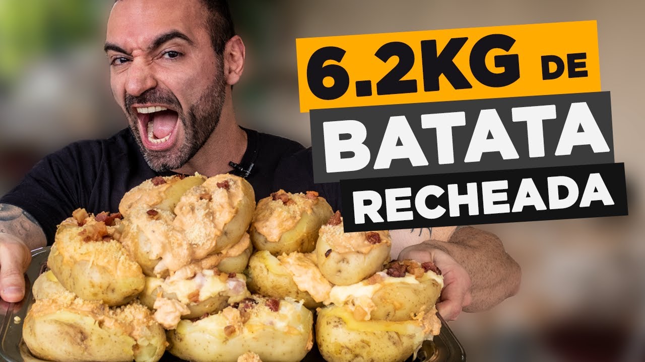 6.2KG DE BATATA RECHEADA!!! [Strogonoff | Queijo gratinado | Bacon]