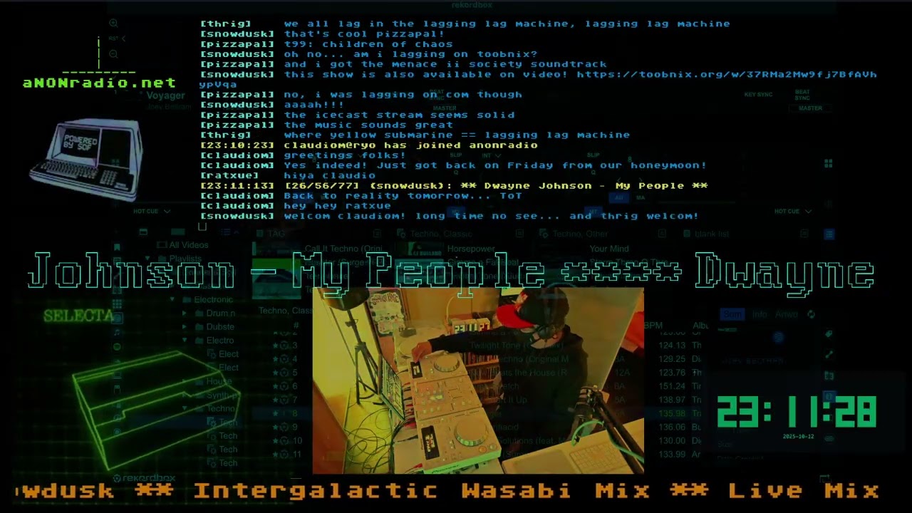 Intergalactic Wasabi Mix - Live Mix by snowdusk - Episode 1172 - aNONradio.net - 2025/10/12