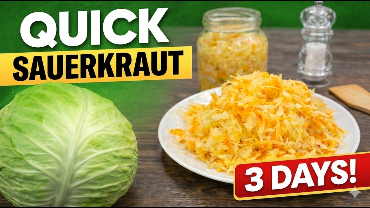 You’ll Never Buy Sauerkraut Again! 🥬 Ready in 3 Days | Квашеная капуста за 3 дня