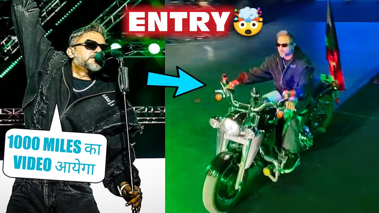 YO YO HONEY SINGH GRAND ENTRY IN JAIPUR CONCERT 🤯 1000 MILES VIDEO COMING🔥 MANIAC | JAIPUR SHOW 2025