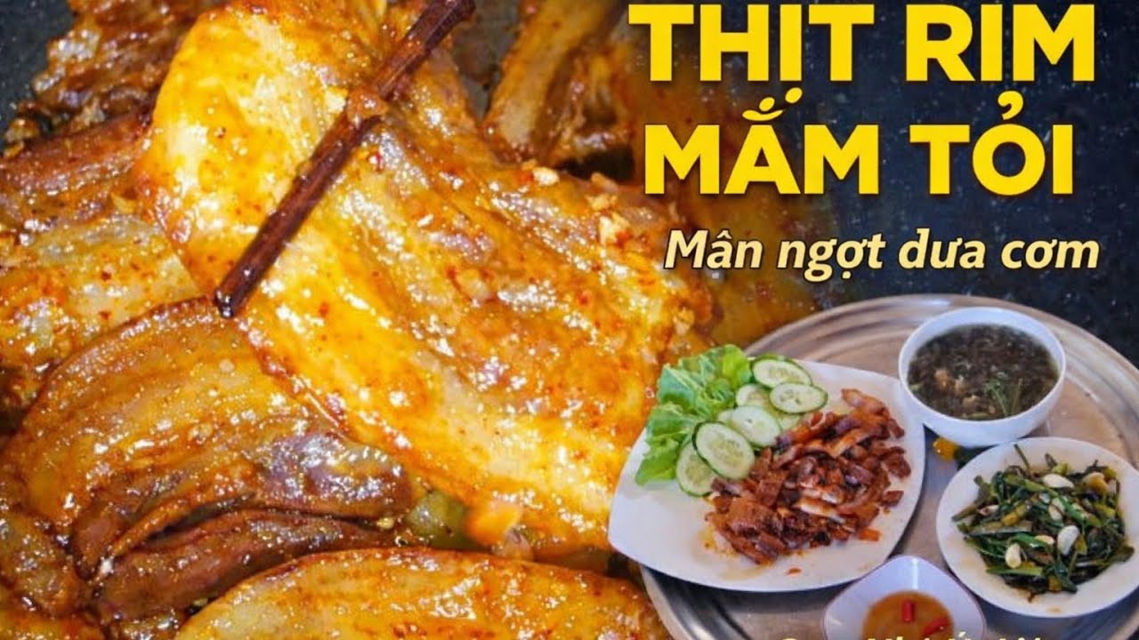 Thịt Rim Mắm Tỏi Đơn Giản Mà Ngon |Cơm Nhà Út Liên 