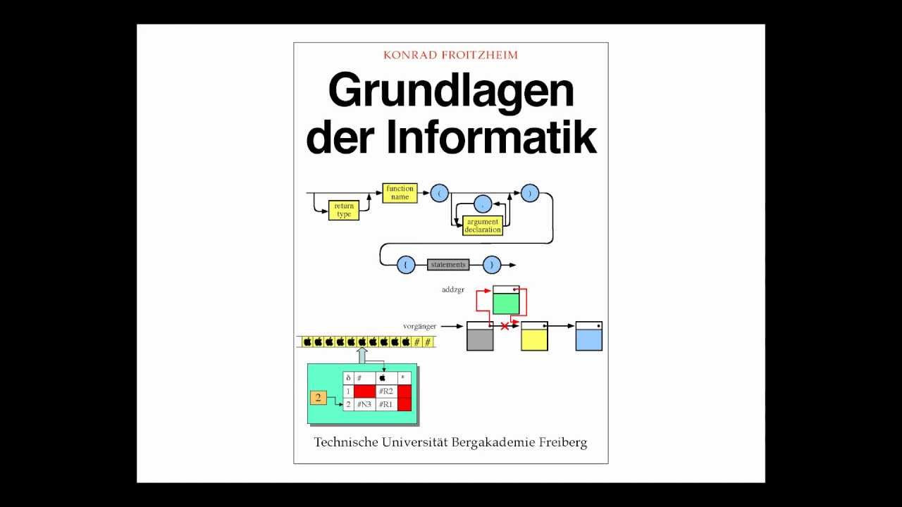 Grundlagen der Informatik, Professor Froitzheim, Vorlesung 01, Teil I, 09.10.2012