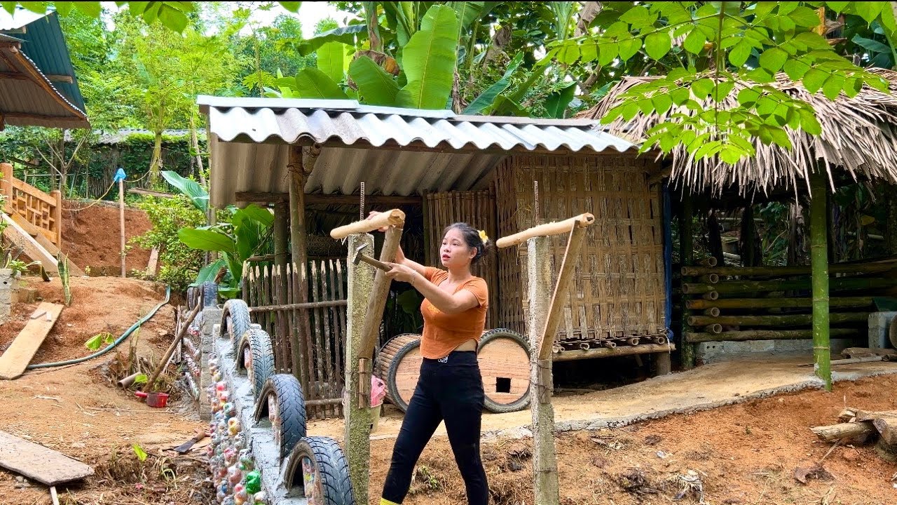 Full Video: A Hardworking Girl Single-handedly Built a Green, Clean Farm in the Middle of Nature
