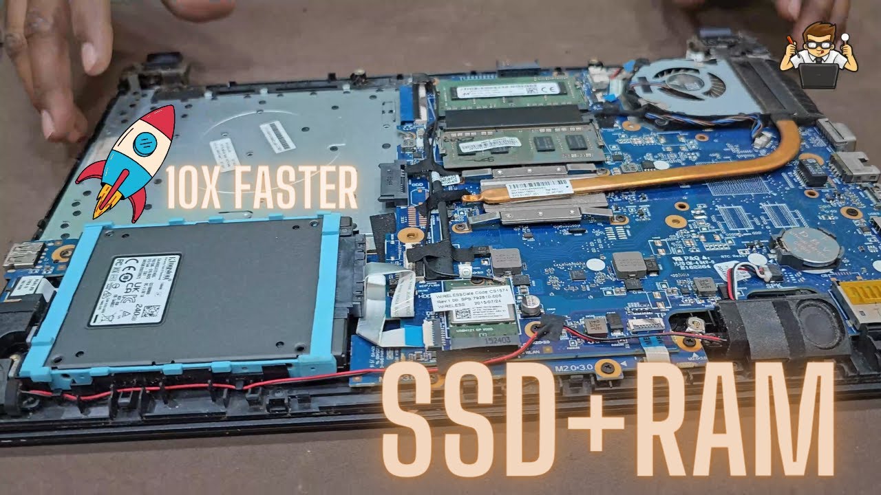 How To Upgrade SSD & Ram HP 245 G4 Notebook PC