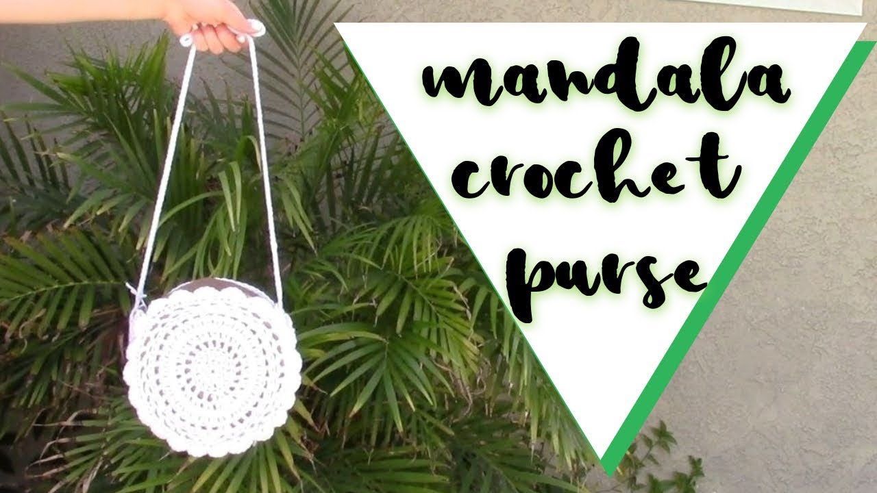 Crochet Mandala Purse // Crochet Circle Purse
