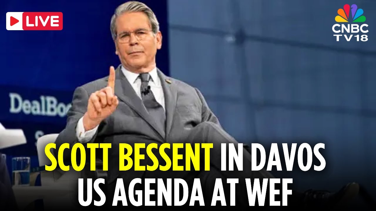 DAVOS LIVE: Scott Bessent Addresses Media as World Economic Forum Opens in Davos | Trump | N18G
