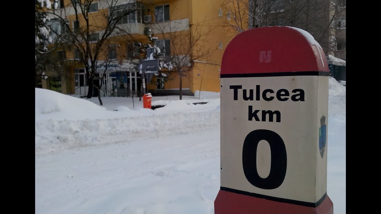 Iarna în orașul Tulcea